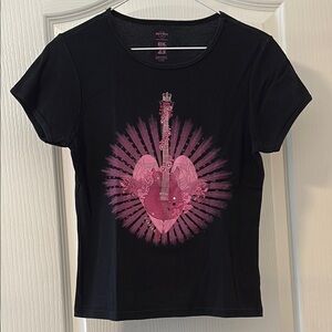 Hard Rock Shakira Black and Pink Graphic Tee - series 23